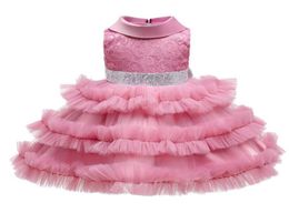 Girl039s Dresses Toddler Baby Girl Tutu Party Dress For Girls 1 Years Bithday Wedding Kids Sequin Bow Elegant Princess Children6579892