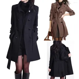 Ethnic Clothing Women Fashion Loose Winter Warm Long Sleeve Button Jacket Coat With Belt Women'S Plus Size Outwears Coats