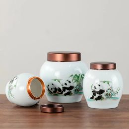 Urns Panda Ceramic Cremation Urns Handmade Ceramics Chinese Style Cremation Urn for Human Pet Ashes Cats Dogs Animals Reptiles