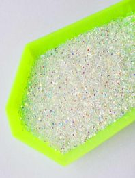 11mm Crystal Pixie AB Glass Micro Rhinestones for Nails Crystals Strass Nail Art Decorations Unas Nail Design Strass MJZ10079713535