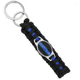 Keychains Thin Blue Line My Hero Deputy Mom Sister Wife Aunt Grandma Dad Lives Matter Keychain Key Chains Women Men Jewelry Many Styles