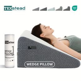 Cushion Wedge Pillow for Sleeping Bed Wedge Pillow for After Surgery Triangle Pillow Wedge Air Layer Sleeping Wedge Cover Memory Foam