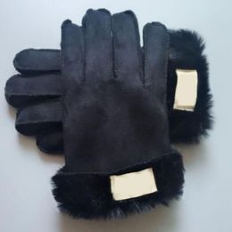 Autumn men women glove winter warm imitation fur one sheep imitation hair points thickening gloves plush liner riding windproof gl3404