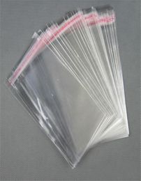 Clear white Resealable Cell phone OPP Poly Bags Transparent Opp Bag Packing Plastic Bags Self Adhesive Seal 46cm 610cm1420cm6502673