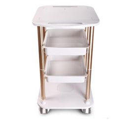 High Quality Assembled Steel Frame Stable Trolley Cart Stand Tray For RF Cavitation IPL Salon Spa Use Beauty Machine7608020