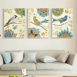 Number GATYZTORY 3pc/Set DIY Painting By Numbers Flower And Bird Animal Paint By Numbers For Adults Home Wall Art Picture Art