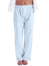 Mulheres sleepwear mulheres casual sleep bottoms calças soltas vertical listrado impressão elástica lounge calças com bolsos casa usa