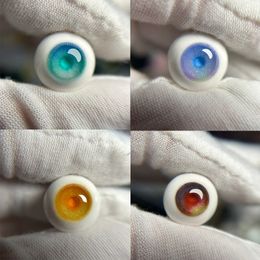 Doll Colourful Eyes Resin 10/12/14/16mm DIY Handmade Doll Accessories Eyeball For 1/3 1/4 1/6 OB11 BJD Doll Plaster Eyes 240304
