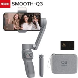 Heads ZHIYUN SMOOTH Q3/Q4 Gimbal Smartphone 3Axis Phone Gimbals Stabiliser for iPhone 13 pro max/Xiaomi/Huawei