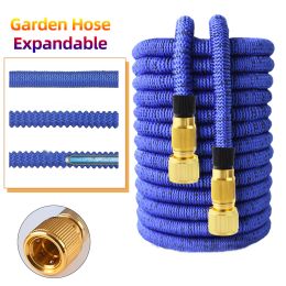 Reels Garden Expandable Watering Hose Flexible Magic Hose High Pressure Car Washer Hose Retractable Water Gun Cleaning Pipe Irrigation