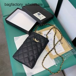 Fashion Designer Handbag Lingge Bag Womens New Single Shoulder Diagonal Mini Chain Mobile Phone Zero Wallet bag