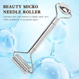 Home beauty salon metal roller needle micro needle roller face lift bracelet massage stick beauty tool 240312