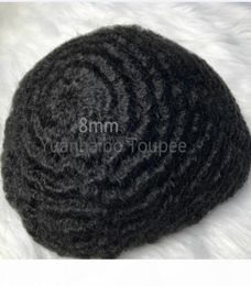Men Hair Wig 4mm 6mm 8mm 10mm 12mm Wave Full Lace Toupee Wavy Toupee Indian Virgin Human Hair Replacement for Men 3853346