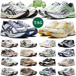 men women running shoes gel kayano 14 Silver Black Bright Lime GT 2160 Metallic Plum Slate Grey GEL NYC mens trainers