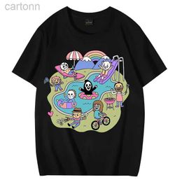 T-shirts The Kid Horror Halloween Characters T-Shirt Hot sale Casual Loose Unisex short sleeve T shirts Man women s Cotton Tee shirt ldd240314