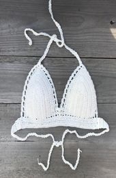 Boho clothing Handmade crochet bikini top sexy swimming top Beach trikini top 0047377646