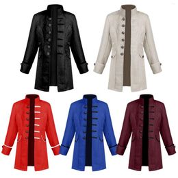 Jackets Vintage Kids Boys Steam Punk Pi Rate Halloween Classic Cosplay Gothic Dovetail Mediaeval Coat Costume For School Musical