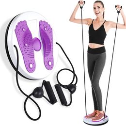 Waist Twisting Disc Unisex Waist Trainer Health Thin Waist Exerciser Twist Board Exercise Foot Massage Plate Fitness Equipment 240304