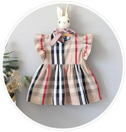 Girls Fashion Dresses Summer Baby Girls Plaid Dress Newborn Girls Summer Dress Children Princess Baby Dress4858961