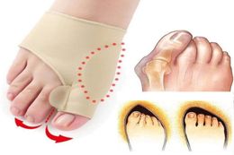 Soft Bunion Protector Toe Straightener Silicone Toe Separator Corrector Thumb Feet Care Adjuster hallux valgus 5pairs2100340