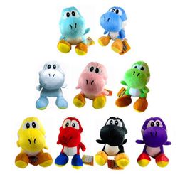 Maro Bros New 6 yoshi Plush Toys yoshi Dinosaur Stuffed Animals Doll Pendants Figure Toys 10 colors4472000