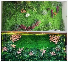 Ecofriendly Artificial Plant Wall Artificial Turf Artificial lawn Mat Pet Food Mat Plastic Fish Tank Fake Grass Lawn Micro Landsc3604709