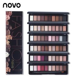 NOVO Brand Fashion 10 Colours Shimmer Matte Eye Shadow Makeup Palettes Light Eyeshadow Palette Natural Make Up Cosmetics Set With B9766658