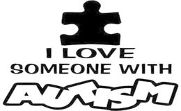 15X154CM I LOVE SOMEONE WITH AUTISM Personality Vinyl Decal Car Sticker Carstyling S804501177231