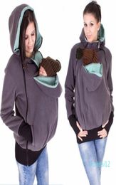 FashionWhole Women Sweatshirts Baby Carrier Wearing Hoodies Sweatshirts Baby Frock Casual Zipper Pregnant Hoodies LJ5494E2378901