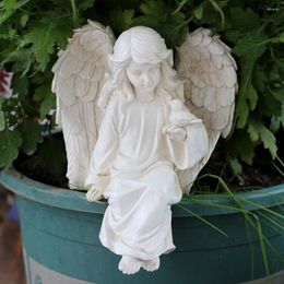 Garden Decorations Statue European Flower Fairy Ornaments Book Shelf Decor Desktop Angel Home Decoration