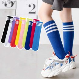 Kids Socks Children Socks Striped Student Socks Multi Colored Girls Calf Socks Cotton College Style Tube Socks Kid Clothing Accessories yq240314