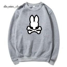 Psychological Bunny Fun Rabbit Printing Hoodies Cotton Bad Bunny Hooded Purple Hoodie Sweater Sports Sweatshirts Men Pullovers 2528 Psyco Bunny 536