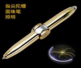 Multifunctional Spinner Pen with LED Light Help ADHD Stress Reducer Thinking Ballpoint Pens Anti Anxiety Infinity Spinning Pen2458436