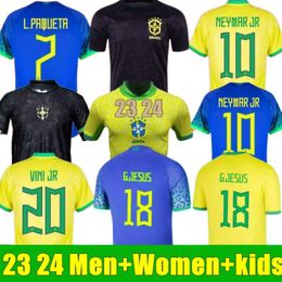 BRAZILS 2023 Soccer jerseys Camiseta de futbol PAQUETA RAPHINHA 23 24football shirt maillots MARQUINHOS VINI JR SILVA brasil RICHARLISON MEN KIDS WOMAN NEYMAR