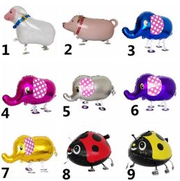 Party Favour Cartoon Cute Walking Animal Helium Balloons Cat Dog Dinosaur Air Ballons Birthday Decorations Kids Adult Event Party Decoration Balloon