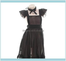 Aprons Textiles Home Gardenhome Night Club Sexy Maid For Woman Lace Japanese French Girl Cosplay Costume Work Waitress Apron Babyd6098946