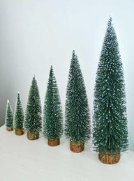 launched products Tiny Bottle Brush Trees Christmas Decor Holiday Village Miniature Putz House Accessories8146361