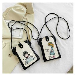 Cellphone Bags Small Bag for Mobile Phone Women Single Shoulder Crossbody Trendy Student Zero Wallet Fresh