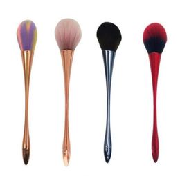 makeup brushes Water drop goblet brush gold plating handle powder blushblush make up brushes beauty tools good quality drop shipp3987194