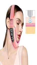 Facial Lifting Device LED Pon Therapy Slimming Vibration Massager Double Chin Vshaped Cheek Lift EMS Face Massager Skin Rejuve9993191