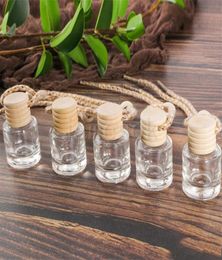 Car perfume bottle car pendant perfume ornament air freshener for essential oils diffuser fragrance empty glass bottle DA1801694507