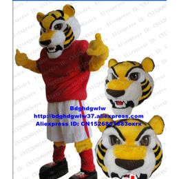 Mascot Costumes Newly Designed Tiger Mascot Costume Adult Cartoon Character Outfit Willmigerl Plying for Hire Festival Celebration Zx1524