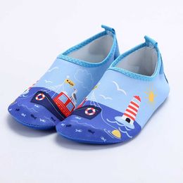 Non Brand Kids hot water shoes barefoot quick dry skin soft yoga run swims aqua beach water wading shoes