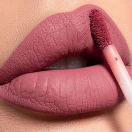 Lip Gloss Sexy Long Lasting Velvet Matte Liquid Lipstick Make Up Women Beauty Nonstick Cup Waterproof Nude