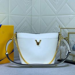 Designer Lock and Walk Bucket Bags Women Luxury Handväskor Kedja Totes Högkvalitativ axel Crossbody Hobo Bag Clutch Plånbok Purses