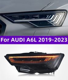 Car Lights Assembly For AUDI A6L 20 19-2023 Front Light DRL Head Lamp Turn Signal Upgrade C8 Matrix LED Headlight Lens