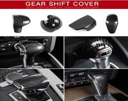 A3 A4 A5 A6 A7 S3 S6 Q5 Q7 Carbon Fiber ABS Plastic Cutch Gear Shift Cover Case Emblem Sticker8215049