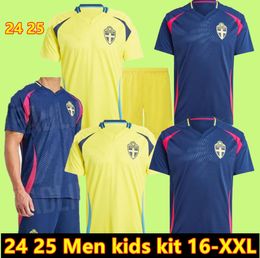 Sweden 2024 Soccer Jerseys national team fan Version 24 25 Forsberg JANSSON BERG EKDAL Kulusevski Ibrahimovic Football Shirts men