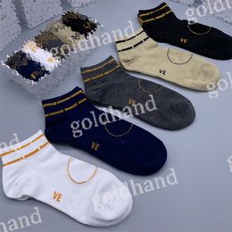 Brand Mens Sport Sock designer Letter Printed Socks Summer Breathable Socks Cotton Short Socks