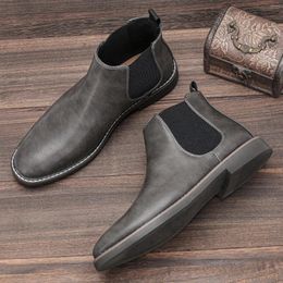 Boots 40-46 Men Fashion Comfortable 2024 Brand Leather #CL5325